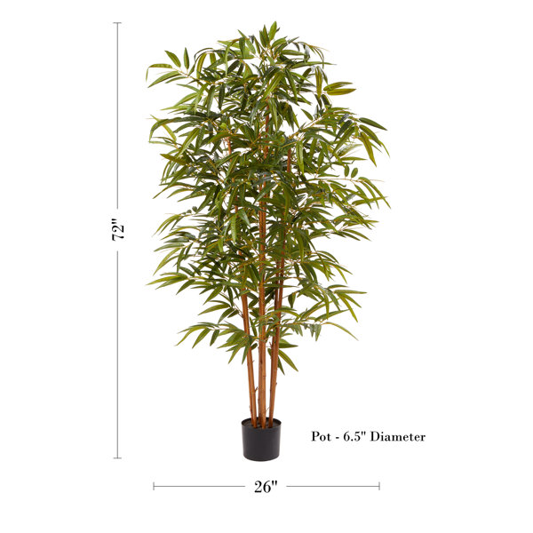 Pure Garden Artificial Bamboo Tree in Pot & Reviews Wayfair